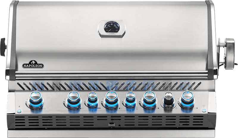 Napoleon Bbq BIPRO665RBNSS3 Built-In Prestige Pro 665 Rb With Infrared Rear Burner , Stainless Steel , Natural Gas