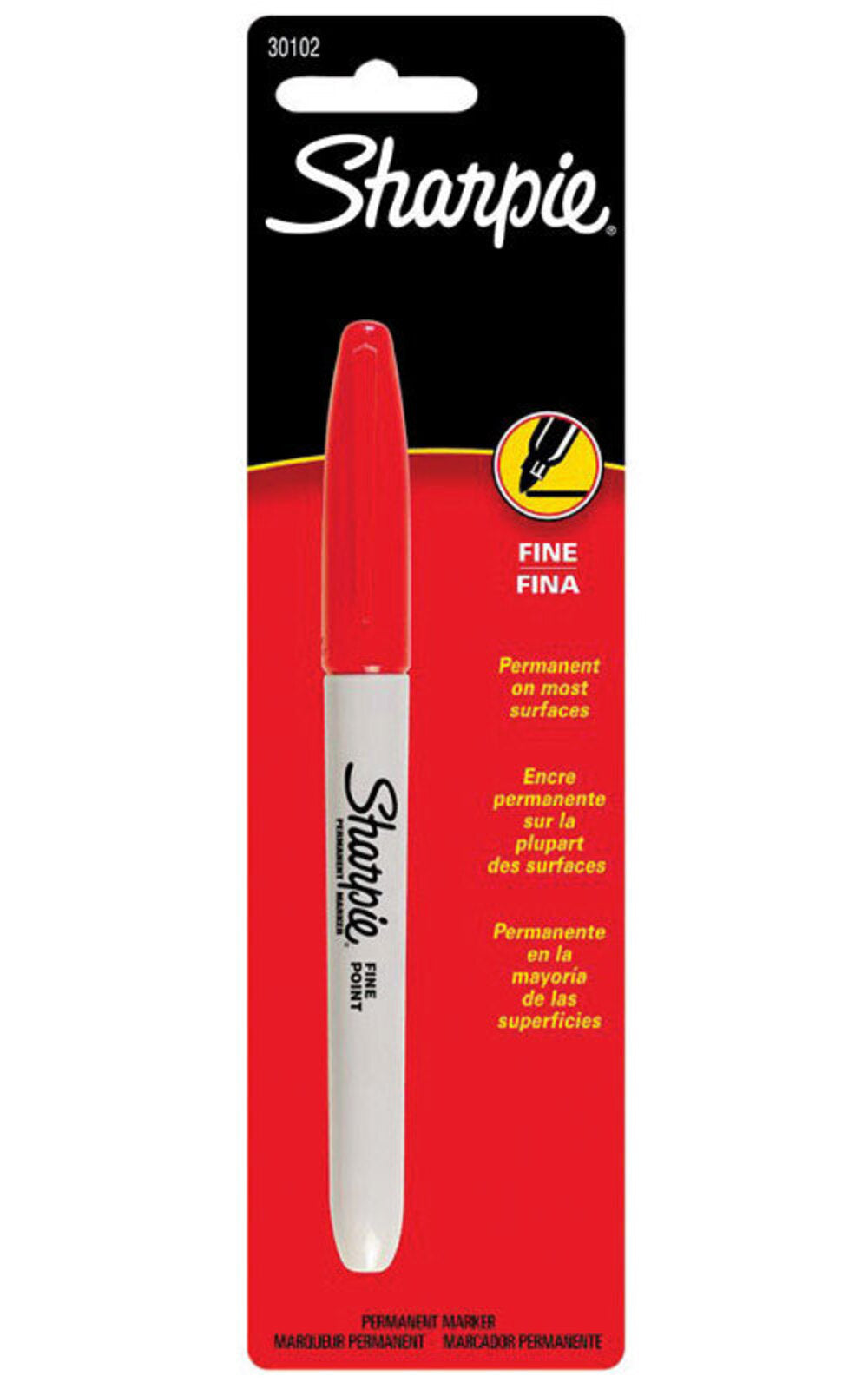 SHARPIE MARKER FINE RED