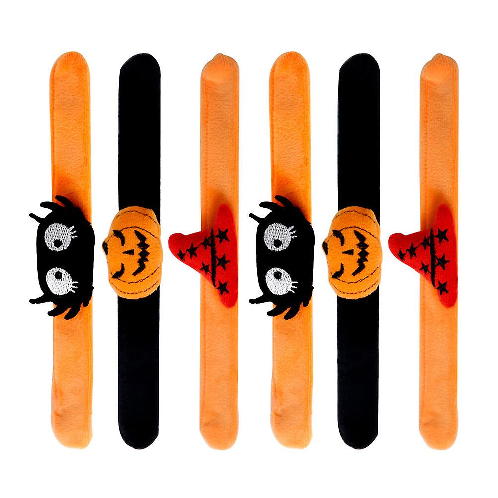 6pcs Kids Slap Bracelets Slap Wristband Kids Slap Bands Halloween Party Prop