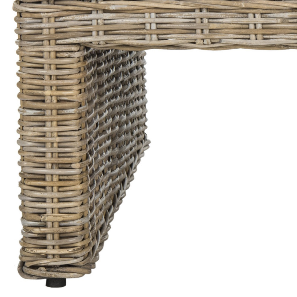 Sercy Wicker Coffee Table Natural   Modern   Coffee Tables   by Virgil Stanis Design  Houzz