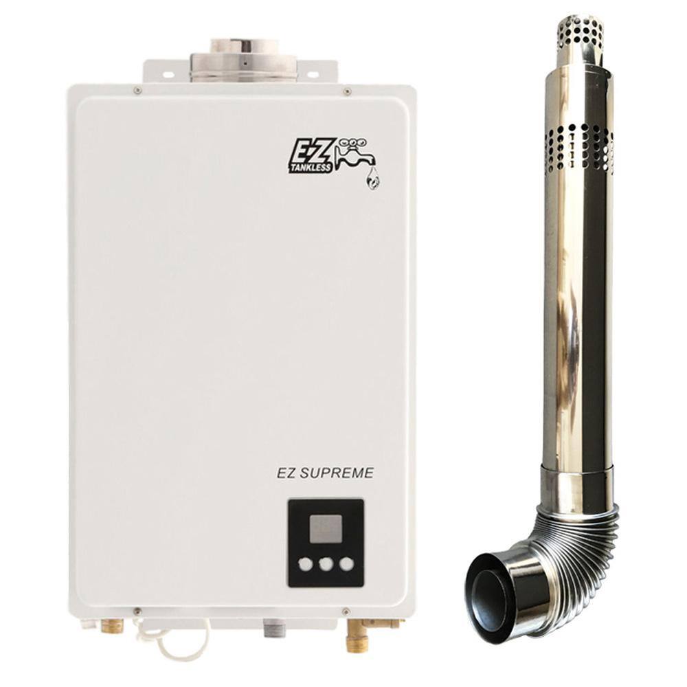 EZ Tankless Supreme On Demand 8.2 GPM 165000 BTU LPG Propane Gas Tankless Water Heater EZSUPLPG