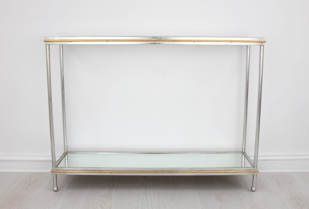 Acosta Champagne  ampGold Console   Contemporary   Console Tables   by Virgil Stanis Design  Houzz