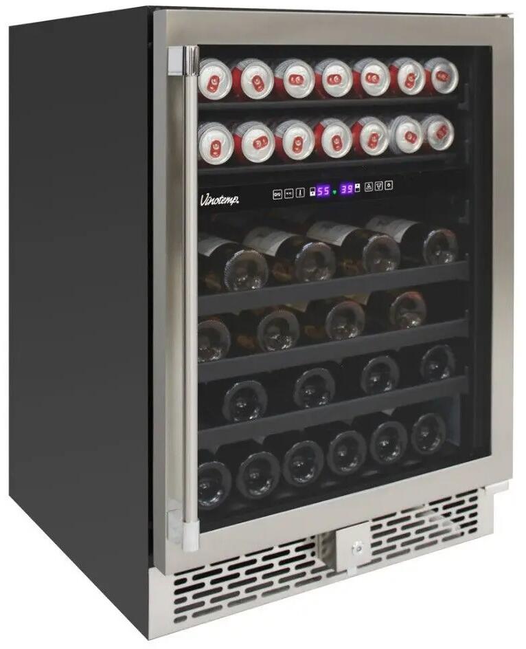 Vinotemp VTOUTDR24GD 24 Inch Stainless Steel Wine Cooler