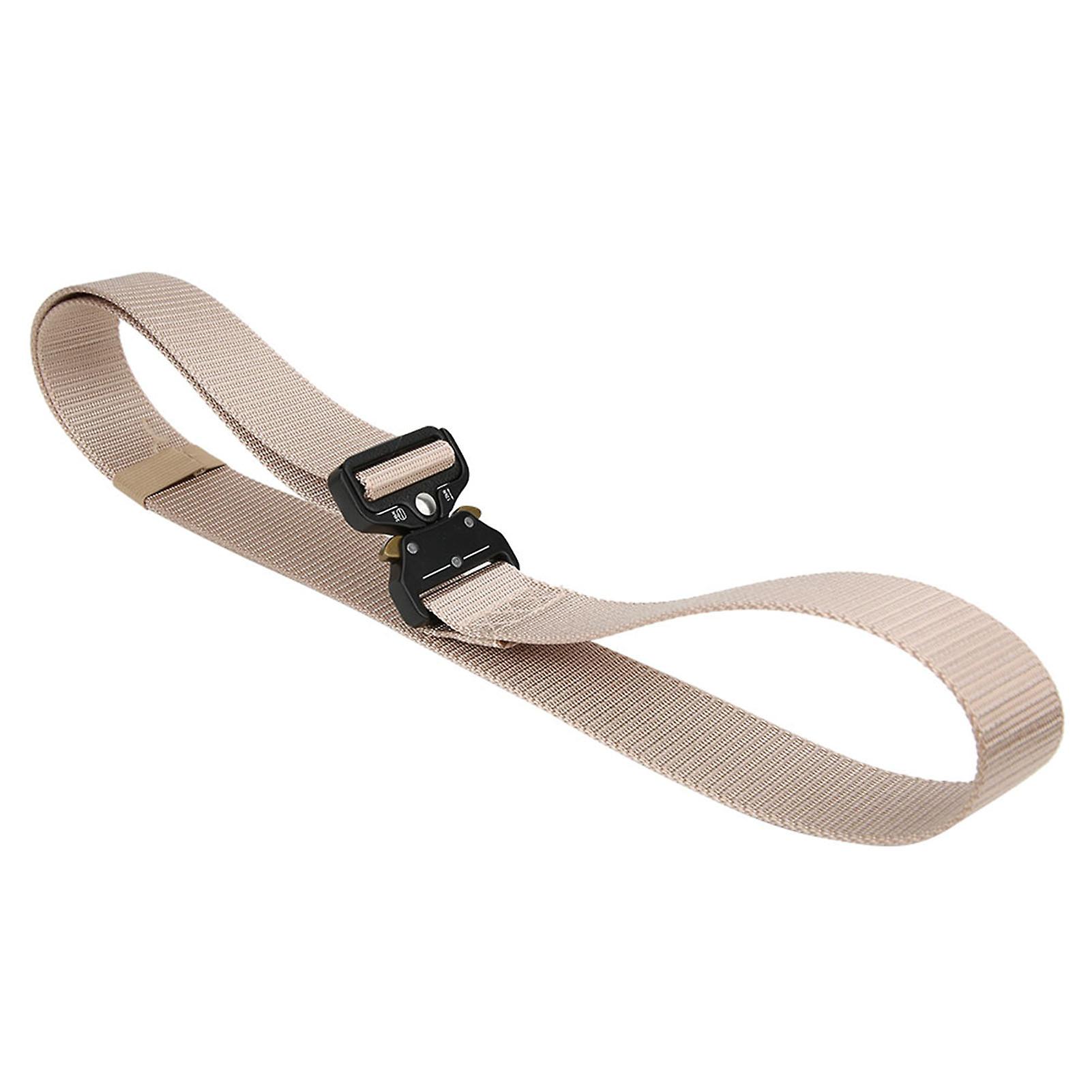 Nylon Outdoor Multifunction Rescue Rappelling Downhill Military Waist Belt Heavy Duty(khaki )