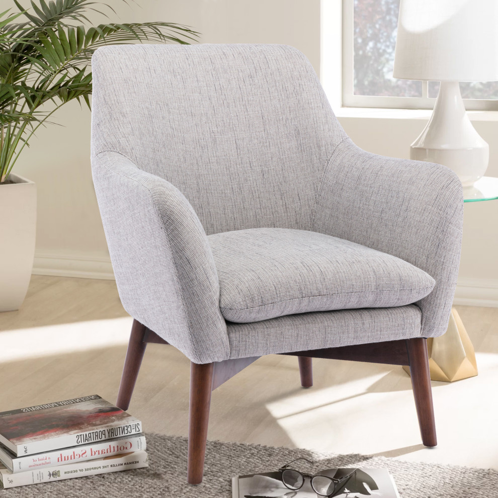 Paris Accent Chair  Performance Fabric   Midcentury   Armchairs And Accent Chairs   by Comfort Pointe  Houzz