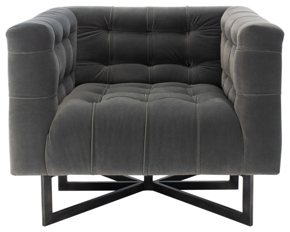 Rosco Modern Tufted Accent Chair   Transitional   Armchairs And Accent Chairs   by Love Sofa  Houzz