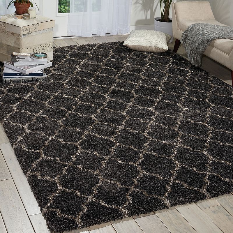 Nourison Amore Trellis Shag Rug