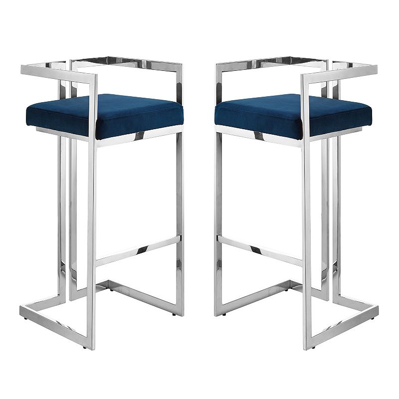 Anjali Bar Stool/Counter Stool Geometric Frame (Set of 2)