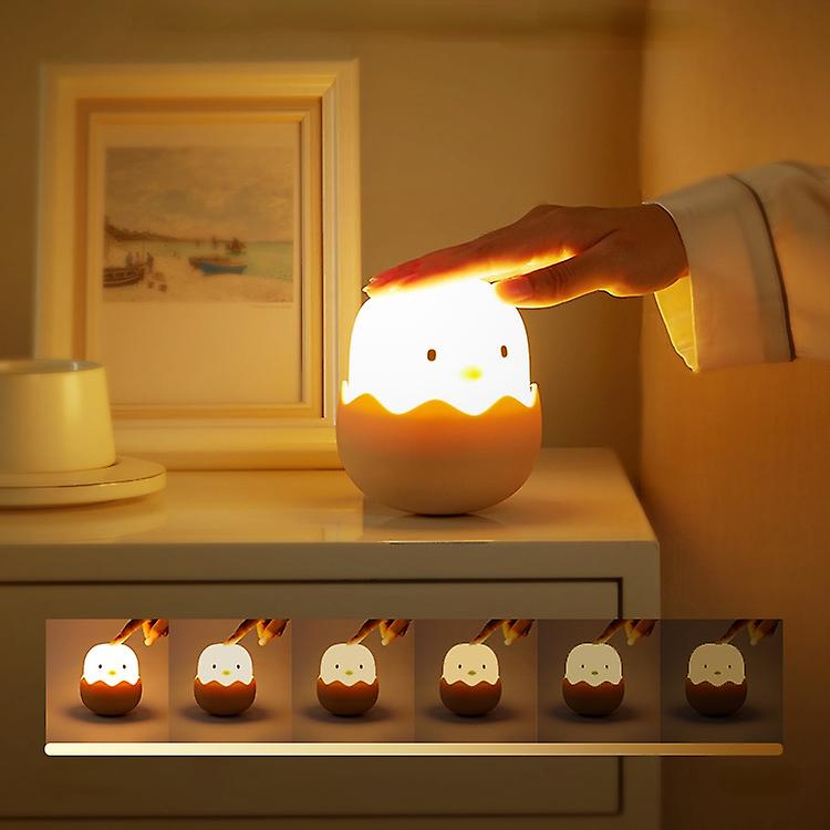 Led Kids Bedroom Chick Night Light Silicone Touch Usb Sensing Light