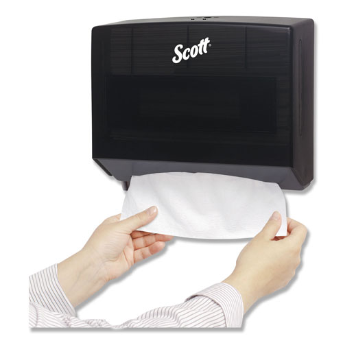 Kimberly-Clark Scottandreg; Scottfold Folded Towel Dispenser | Plastic， 10.75 x 4.75 x 9， Black | KIM09215