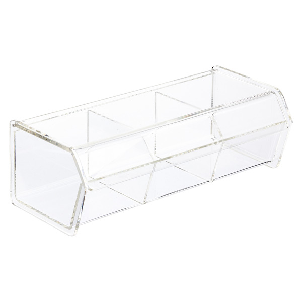 3Section Acrylic HingedLid Box