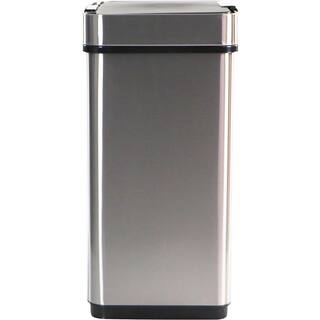 Hanover 13.2 Gal. Stainless Steel Metal Household Trash Can with Sensor Lid HTRASH50L-1