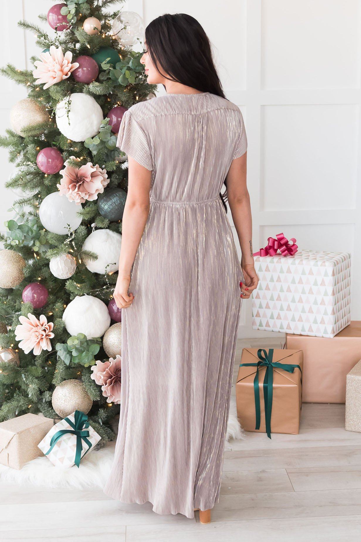 The Holiday Dream Shimmer Maxi Dress