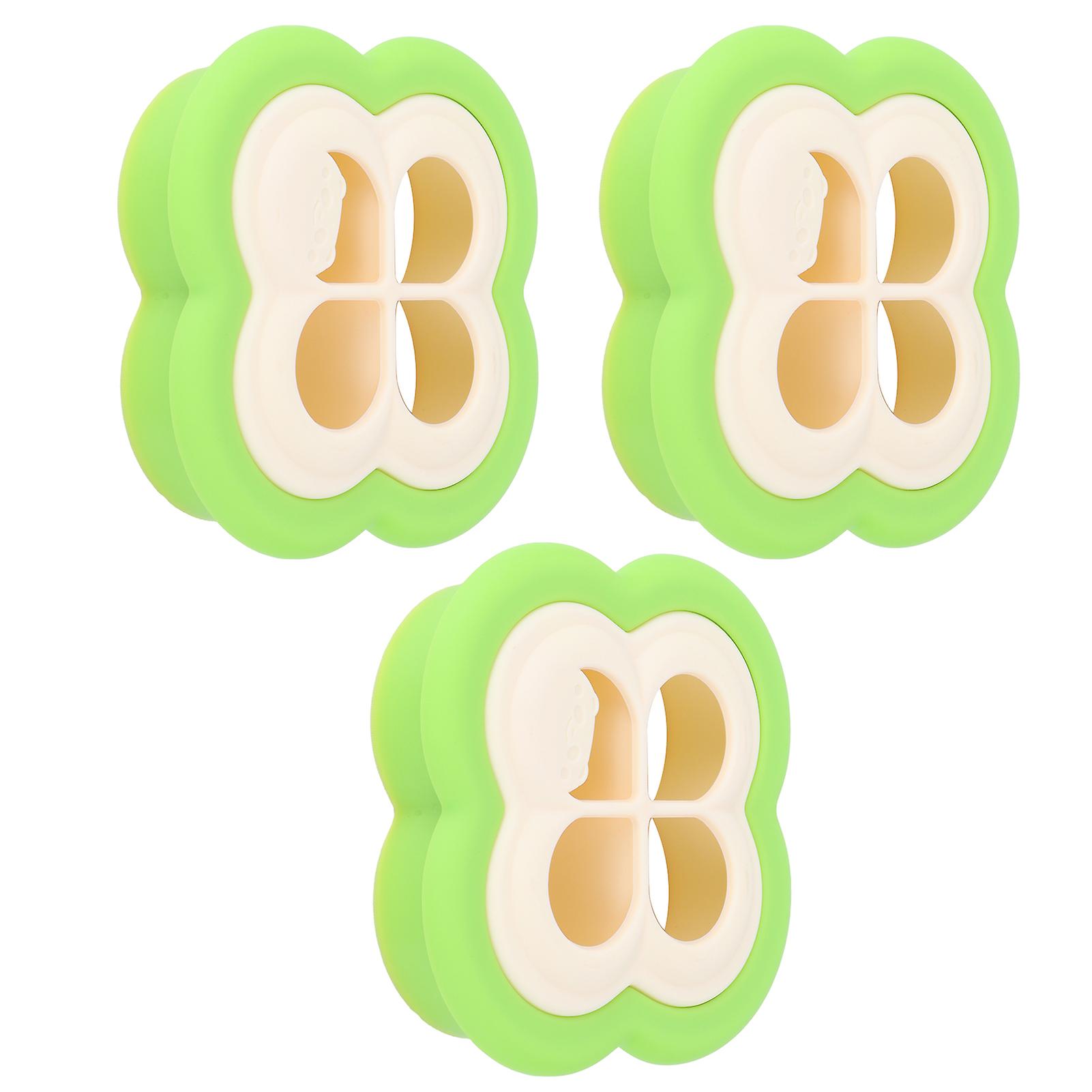 3Set Sandwich Cutter 4 Leaf Shaped Bread Mold Sushi Making Tool for Home Kitchen