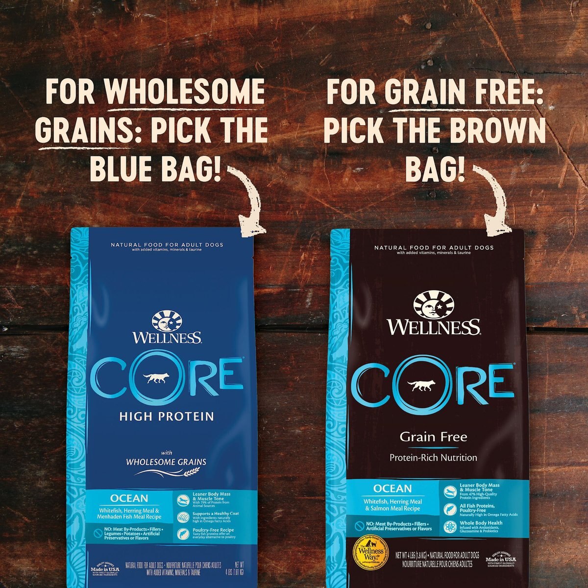 Wellness CORE Ocean Whitefish， Herring and Salmon Recipe Dry Dog Food