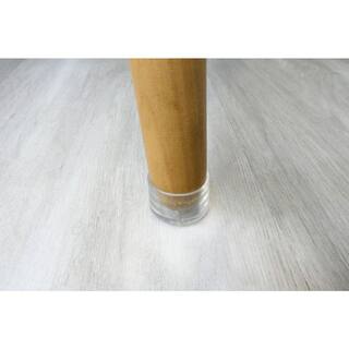 Everbilt 78 in. Clear Rubber Like Plastic Leg Caps for Table Chair and Furniture Leg Floor Protection (4-Pack) 46211