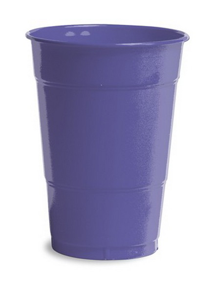 Creative Converting 28115081 Purple Plastic Cups  ...