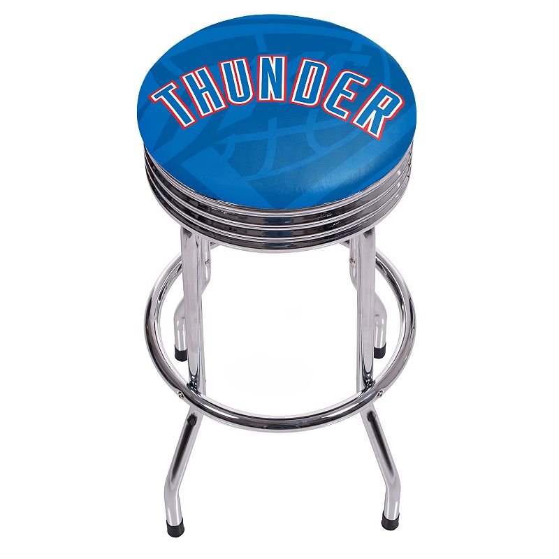 Oklahoma City Thunder Padded Ribbed Bar Stool