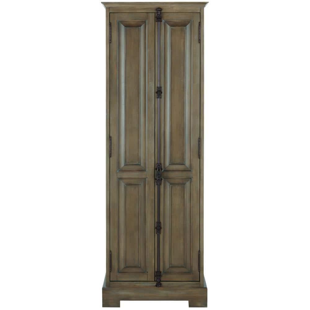 Home Decorators Collection Clinton 24 in W Linen Cabinet in Almond Latte