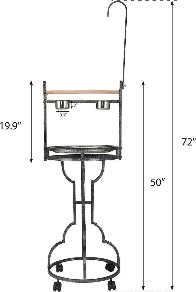 Coziwow by Jaxpety Outdoor/Indoor Bird Stand Feeder Perch