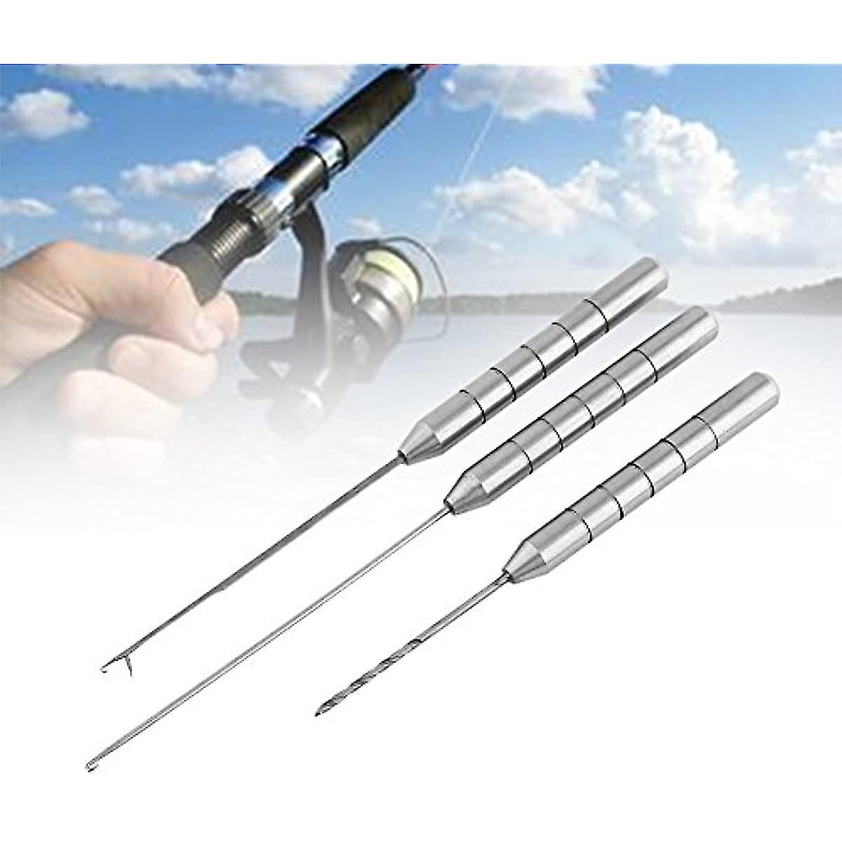 Baiting Needles Carp Fishing Aluminum Alloy Fishing Bait Needle Set Fish Drill Tackle Fish Drill Tackle Baiting Rig Tool Replacement For Making Rigs B