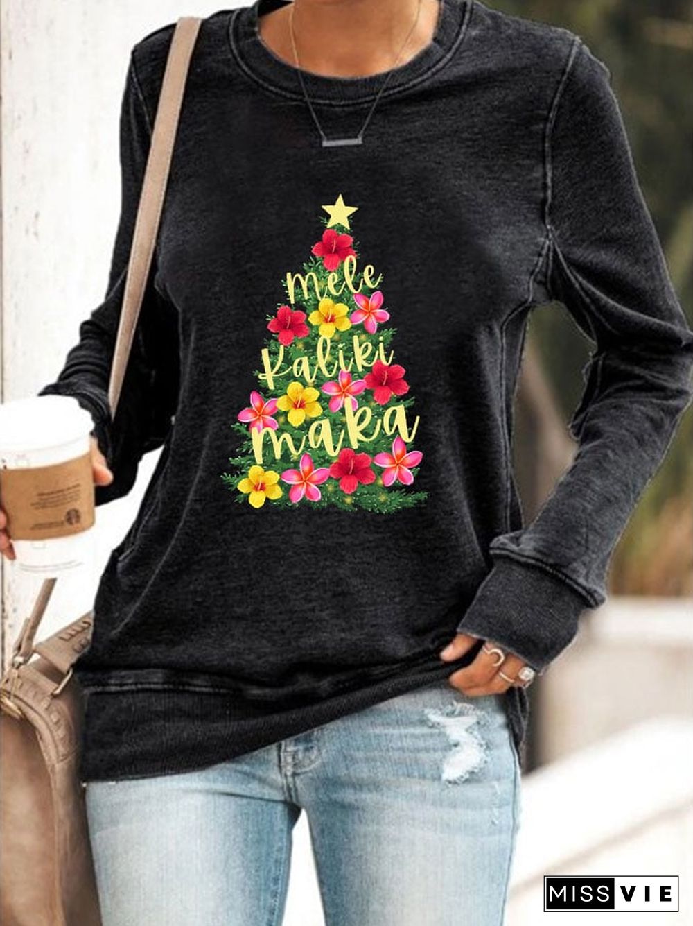 Women's Hawaiian Hibiscus Christmas Tree 