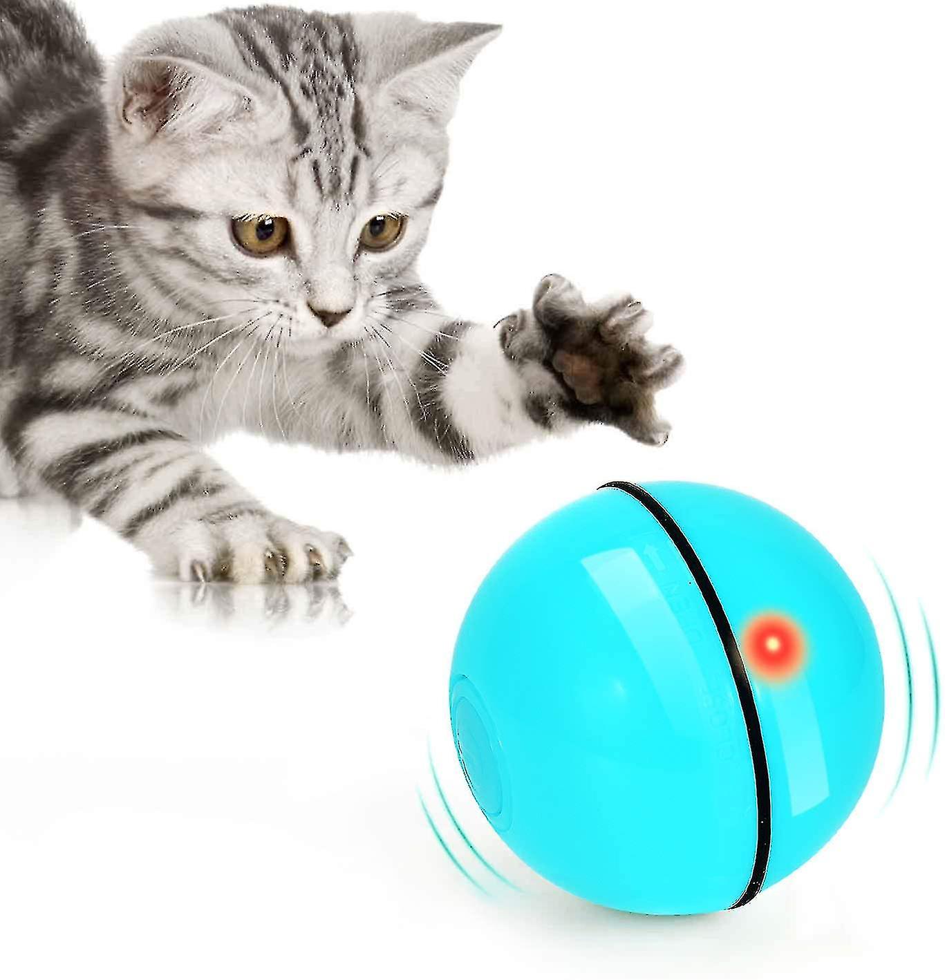 Cat Toy Toy Ball With Led Light Auto 360 Degree Rotation And Usb Charging Interactive Cat Toy For Pet