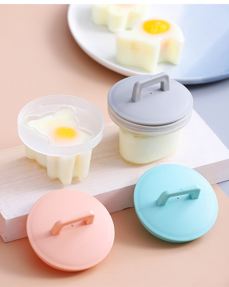 4 Pcs/Set Cute Egg Cooker Tools With Plastic  Brush