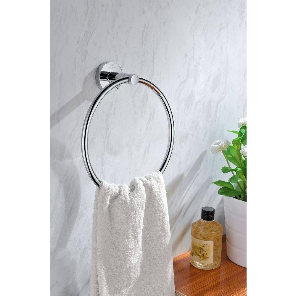 ANZZI Caster Series Towel Ring in Polished Chrome AC-AZ005