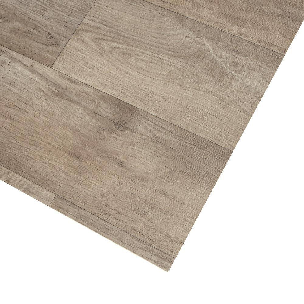 TrafficMaster Rustic Taupe Residential Vinyl Sheet Flooring 12 ft. Wide x Cut to Length U5210406K861G14