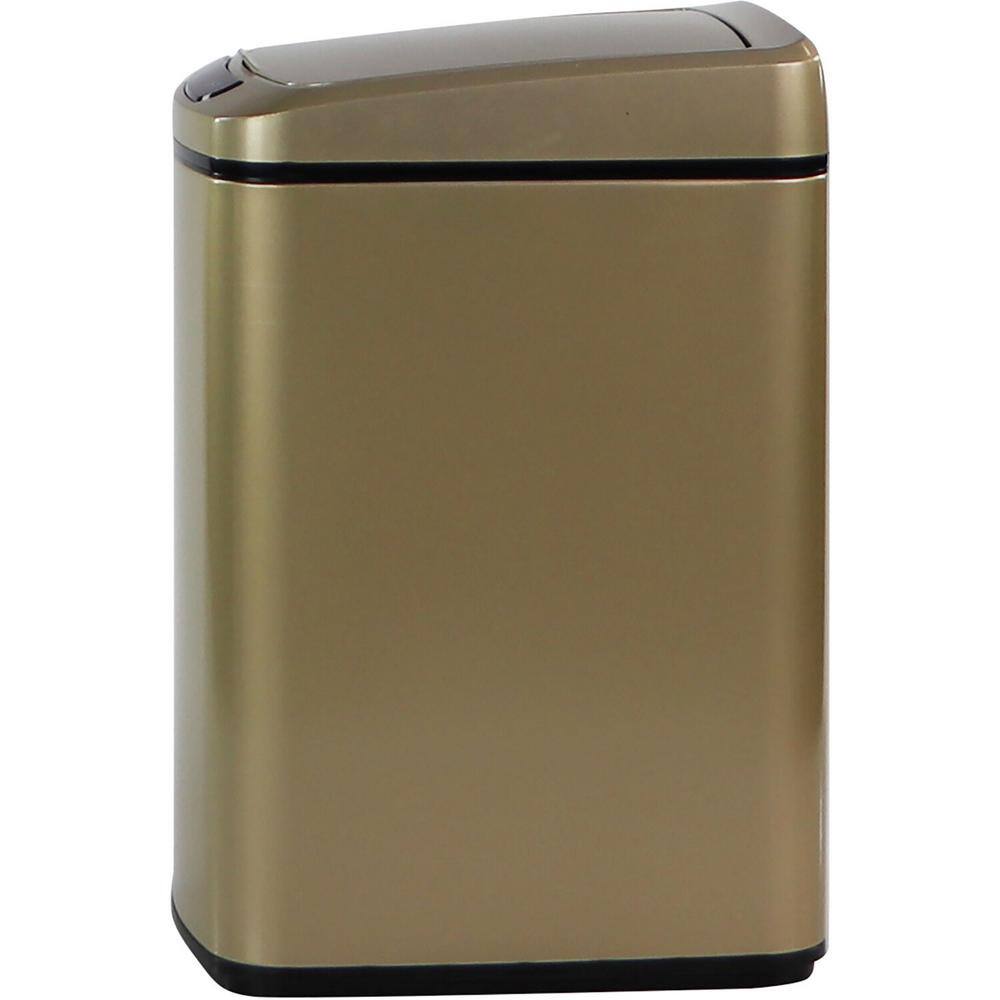 Hanover 3.2 Gal. Gold Metal Household Trash Can with Sensor Lid HTRASH12L-2