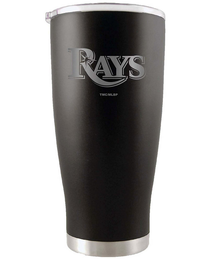 Memory Company Black Tampa Bay Rays 20 oz Etched Team Logo Tumbler