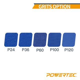 POWERTEC 4 in. x 36 in. 100-Grit Metal Grinding Zirconia Sanding Belt Sandpaper for Belt Sander (3-Pack) 443610Z-3