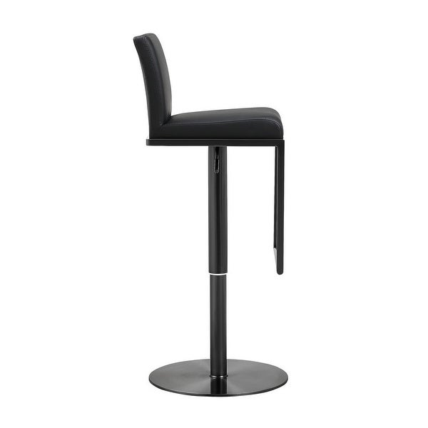 Amalfi Black on Black Steel Barstool