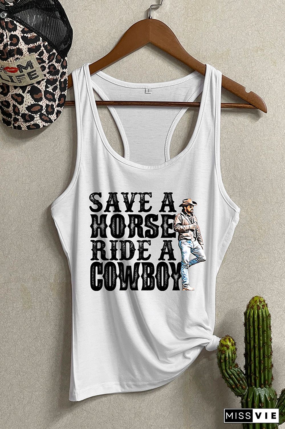 Save A Morse Ride A Cowboy Sleeveless Tank Top Wholesale