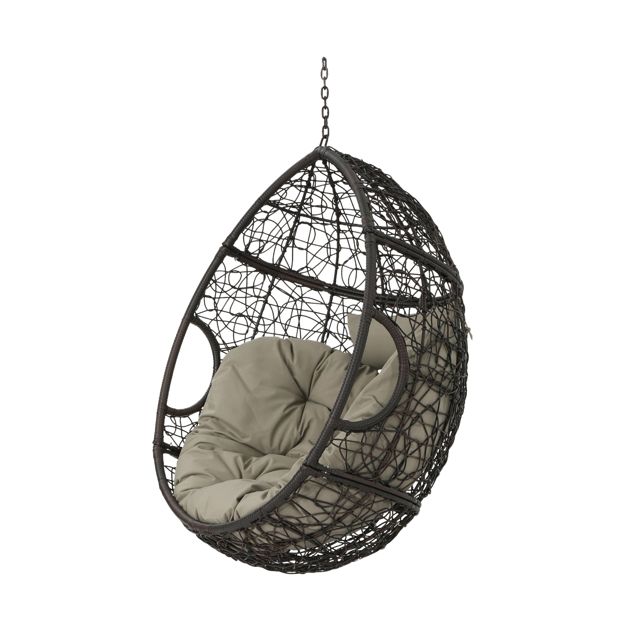 Yosiyah Indoor/Outdoor Hanging Teardrop / Egg Chair (Stand Not Included)