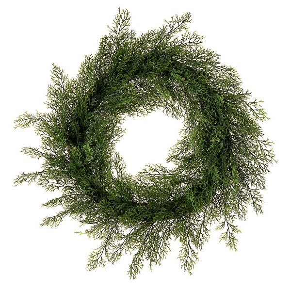 Vickerman 24 Artificial Cedar Wreath.