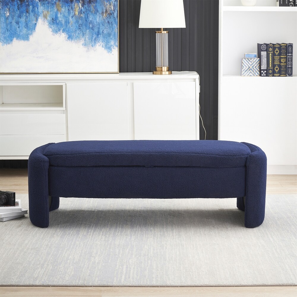 Footstool with Storage Function  Velvet Benches for Entrance Bedroom