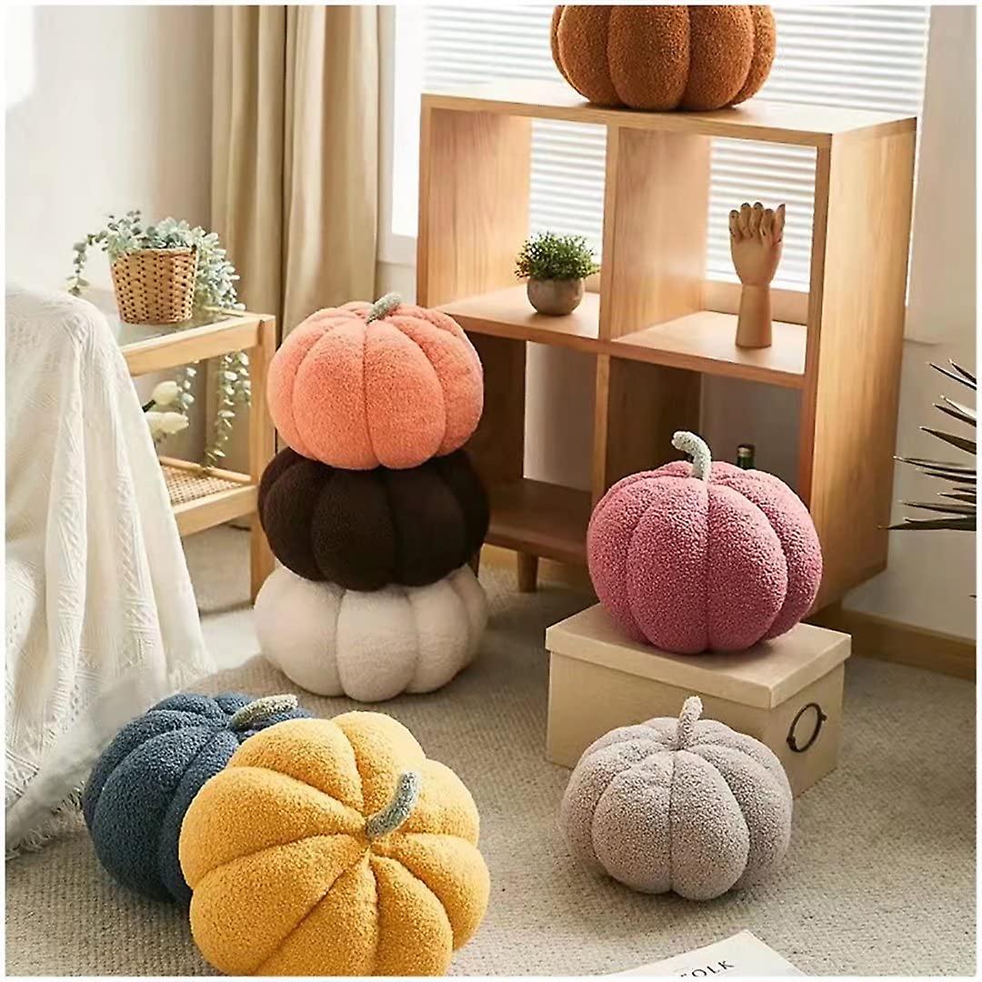 Pumpkin Plush Accent Pillows Cute Halloween Decor Stuffed Throw Pillow Presents Lumbar Pillows For Living Room Bedroom，soft Plush Hugging Decoration K