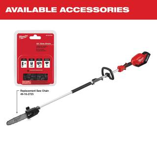 MW M18 FUEL 10 in. 18-Volt Lithium-Ion Brushless Cordless Pole Saw Kit wAttachment Capability and M18 Blower Kit (2-Tool) 2825-21PS-2724-21HD