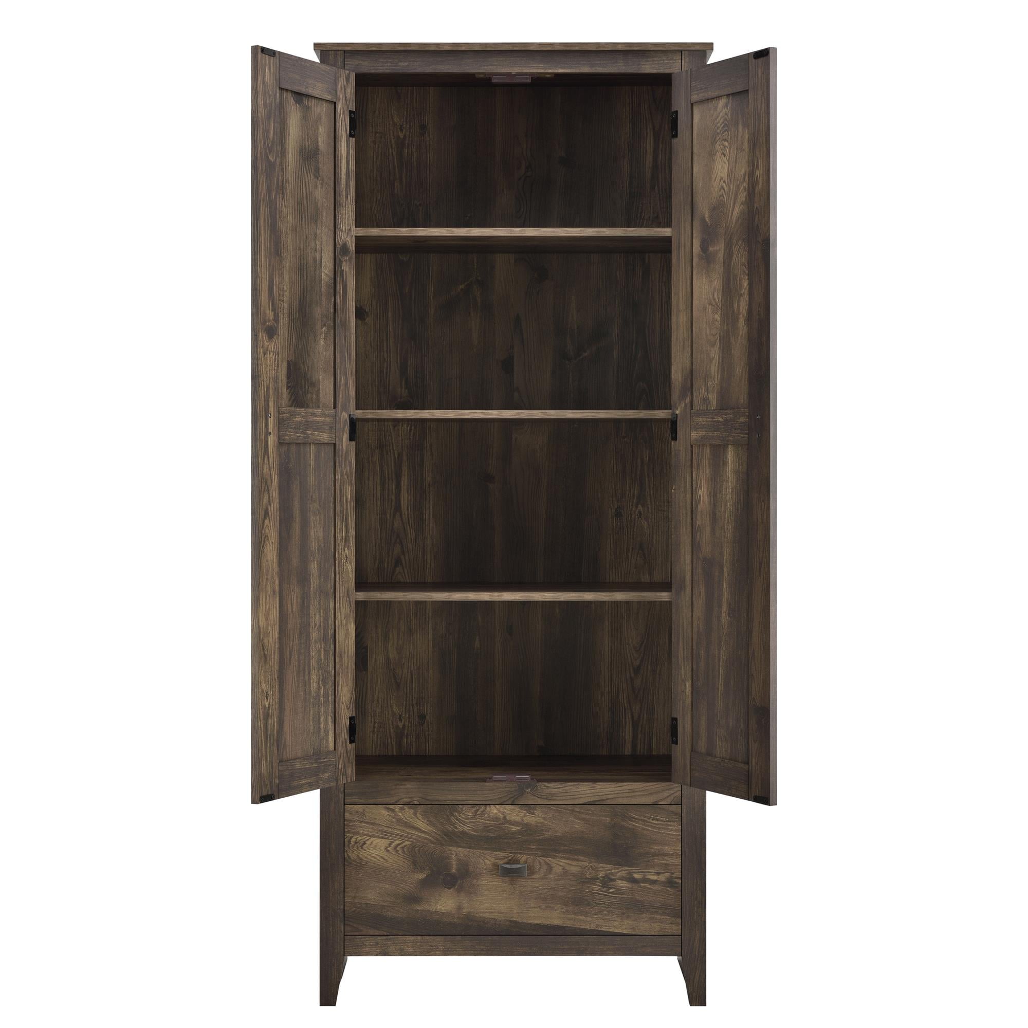 Ameriwood SystemBuild Farmington 30" Wide Storage Cabinet, Rustic