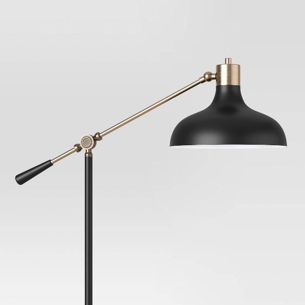 Crosby Schoolhouse Floor Lamp Black