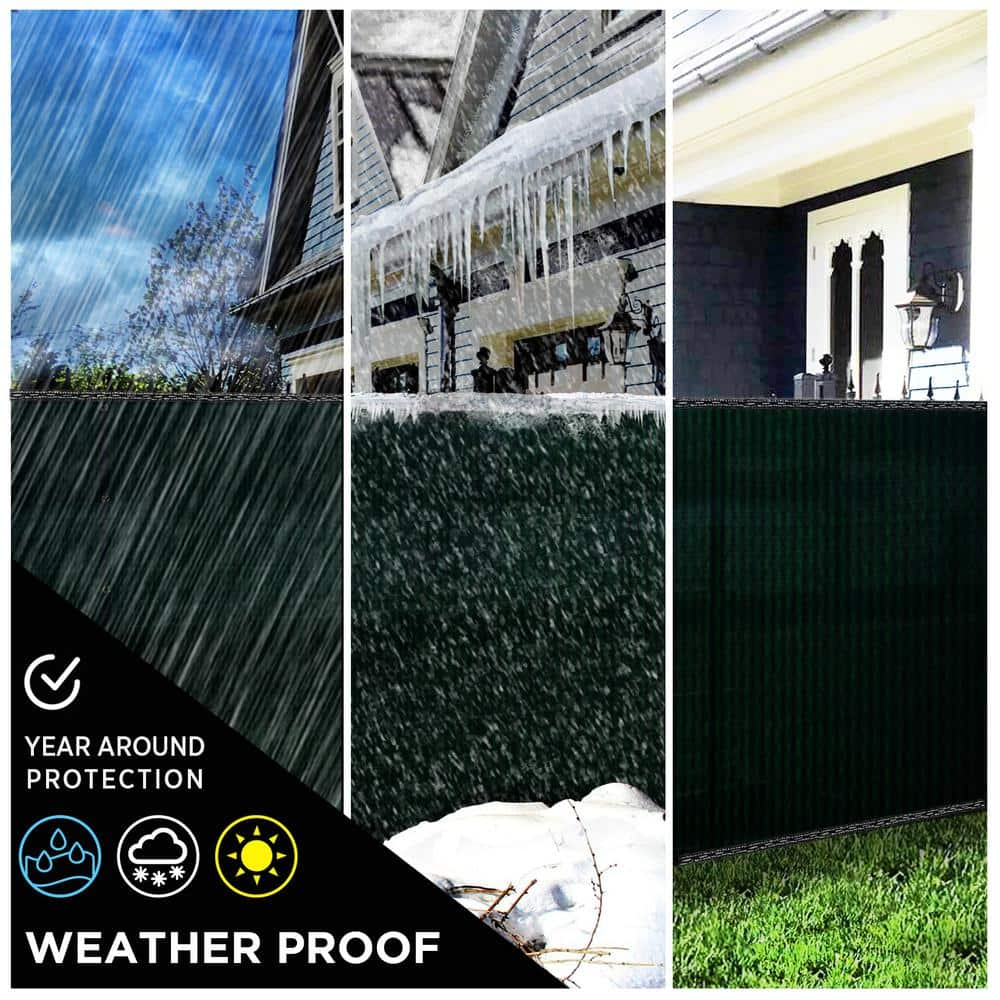 BOEN 68 in. x 150 ft. Green Privacy Fence Screen Netting Mesh with Reinforced Eyelets for Chain link Garden Fence PN-30005