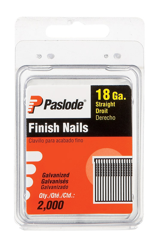 Paslode 1-1/2 in. 18 Ga. Straight Strip Galvanized Brad Nails 2，000 pk