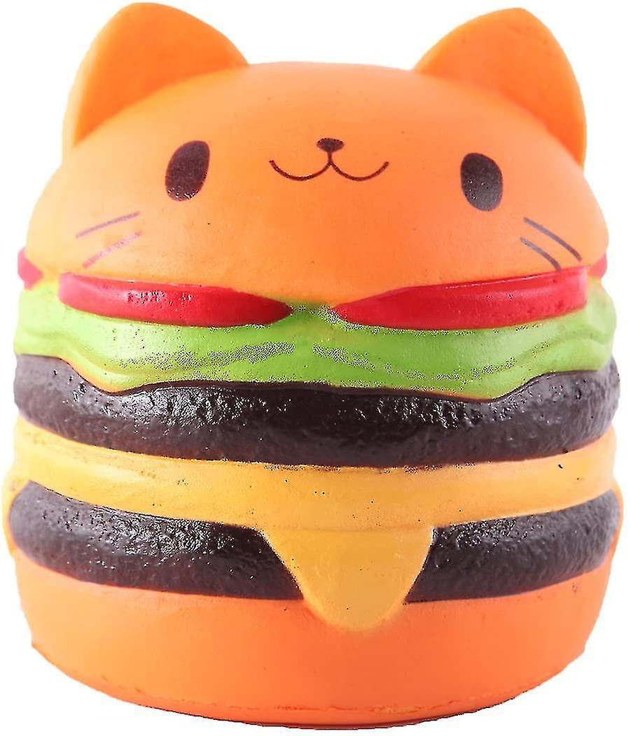 Squishies Hamburger Cat Jumbo Slow Rising Kawaii Bread Squishies Toy