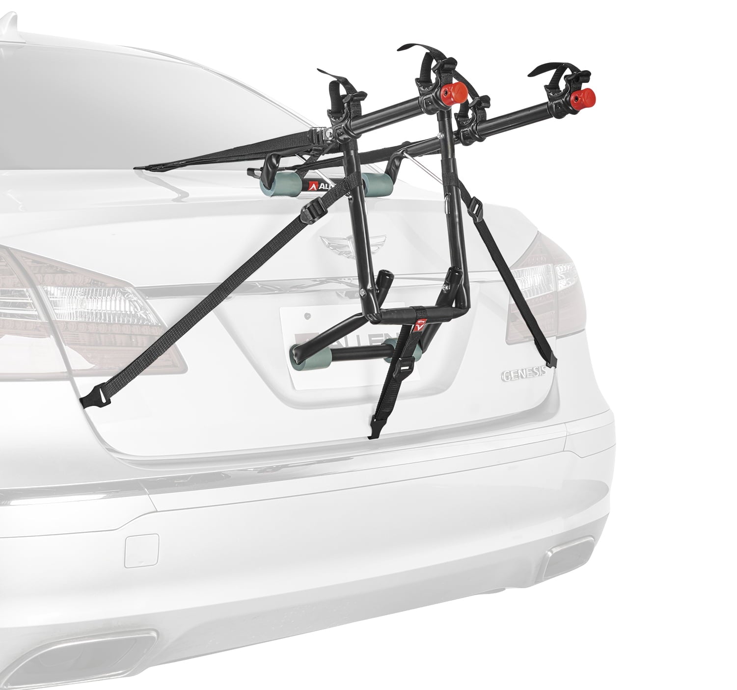 Allen Sports Deluxe 2-Bike Trunk Mount Bike Rack， model 102DN， 35 lbs per bike capacity