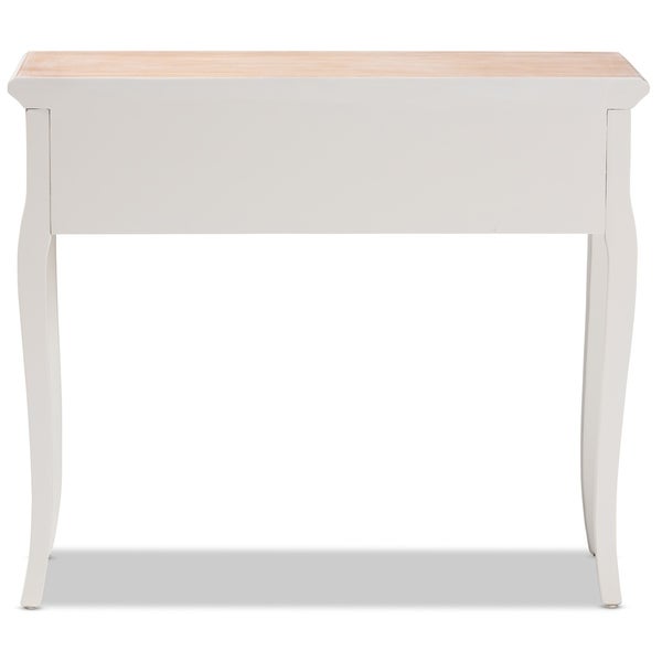 French Country 2-Drawer Console Table