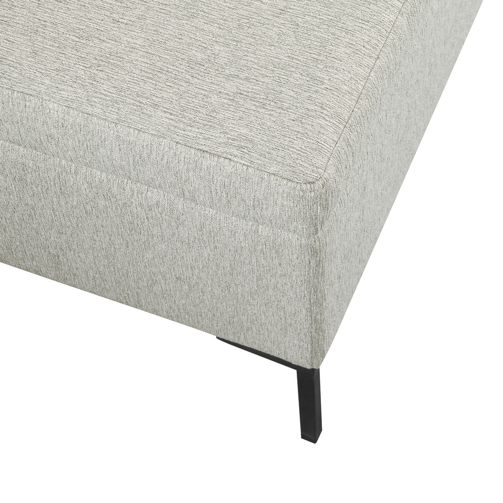 HomePop Large Storage Bench with Metal Legs