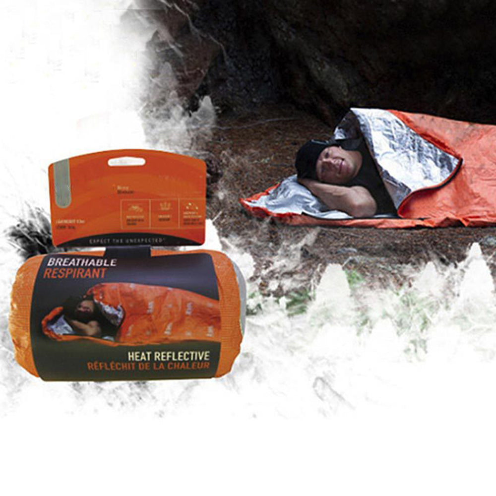 Reusable Emergency Sleeping Bag Emergency Survival Blanket Camping Tent Thermal Waterproof Outdoor Emergency Equipment