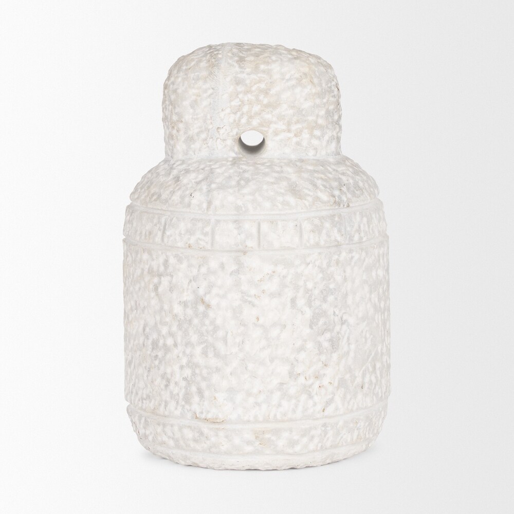 Irina Small White Marble Door Stopper